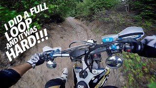 Dodging lodge on full loop Husqvarna FE 450 [upl. by Nena]