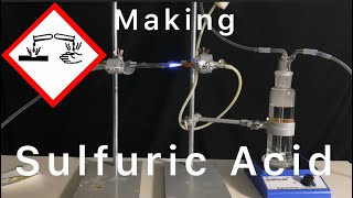 Making sulfuric acid method 1 [upl. by Yatnahs336]