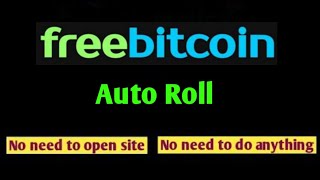 FreeBitcoin auto roll trick [upl. by Yelahc]