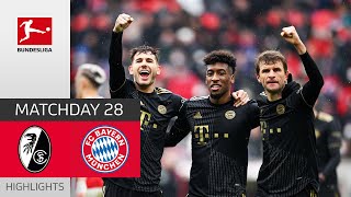 SC Freiburg  FC Bayern München 14  Highlights  Matchday 28 – Bundesliga 202122 [upl. by Nial]