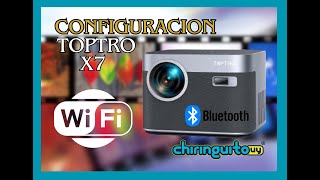 Cómo configurar proyector wifi toptro X7 conectar proyector Bluetooth x7 [upl. by Gamaliel323]