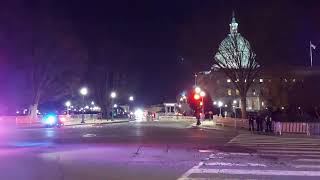 Vice President Harris motorcade leaving the Capitol after Zelenskys speech Washington DC 122122 [upl. by Pauli885]