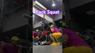 Back squat squat squats barbell squat how to do squat shortvideo shorts short gym reels [upl. by Acinorehs]