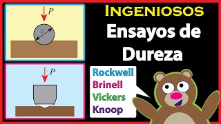 ENSAYOS de DUREZA 💪 💎 Rockwell Brinell Vickers y Knoop 😉 [upl. by Enaed]