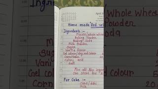 How to make Red velvet cake premix ♥️ cake cakepremix redvelvetcakepremix homemadepremix [upl. by Asseret]