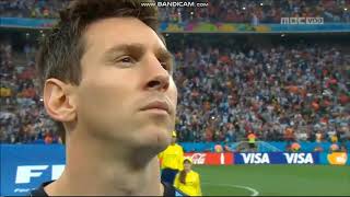 Anthem of Argentina vs Netherlands FIFA World Cup 2014 [upl. by Lundquist]