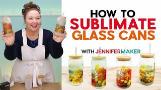 How To Sublimate Beer Can Glasses  Clear or Frosted [upl. by Azriel]