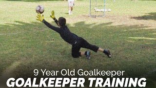 9 Year Old Goalkeeper Training  Distribution amp Shot Stopping  Pro Gk [upl. by Farrar]