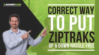 The correct way to put your Ziptrak® Blind up and down hassle free [upl. by Bartlet]