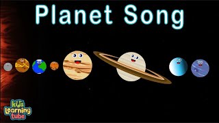 The Planet Song  8 Planets of the Solar System Song for Kids  KidsLearningTube [upl. by Ormsby]