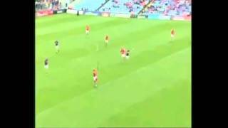 Joe Canning  Moment of Genius back hand pass  Galway vs Cork 2011 [upl. by Nehttam625]