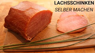 LACHSSCHINKEN SELBER MACHEN  Nasspökeln Rezept amp Herstellung [upl. by Berkeley841]