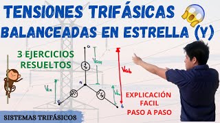 FUENTES TRIFASICAS BALANCEADAS EQUILIBRADOðŸ’¥ 3 EJERCICIOS RESUELTOS Secuencia de fase ABC y CBA ðŸ˜± [upl. by Schreibman815]