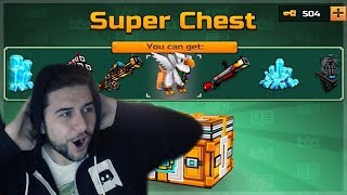 Pixel Gun 3D  OMG NEW SUPER CHEST CRATE OPENING DID WE GET LUCKY [upl. by Morvin170]