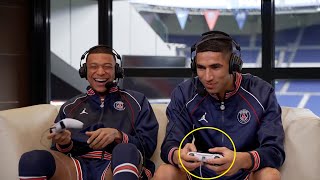 Famous Footballer Playing FIFA ft Mbappe Hakimi Messi HD [upl. by Anawak]