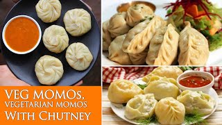 Veg Momos Recipe with Chutney मोमोज बनाने की विधि Veg Steam momos Recipe in Hindi [upl. by Gala]