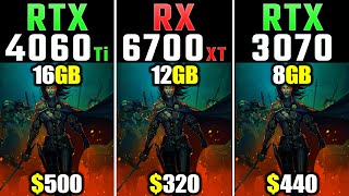 RTX 4060 Ti 16GB vs RX 6700 XT vs RTX 3070  1080p amp 1440p  New Games Benchmarks in 2023 [upl. by Aduh]