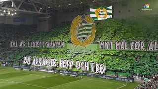 Inmarsch amp Tifo  Hammarby IF  Kalmar FF  Premiär Allsvenskan 2024 [upl. by Acirtap685]