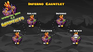 Inferno Gauntlet  All Levels All Coins  Rewards  Geometry Dash 22 [upl. by Inava]