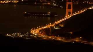 Golden Gate Bridge Time Lapse at Night [upl. by Sharman674]