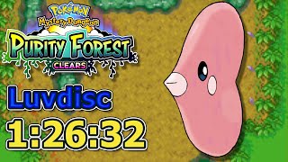 Luvdisc 12632  Purity Forest Clears 188386  Pokemon Mystery Dungeon Blue Rescue Team [upl. by Aniras935]