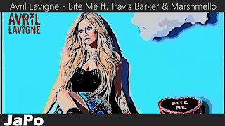 〖和訳・日本語〗Avril Lavigne  Bite Me ft Travis Barker amp Marshmello Lyrics [upl. by Ecirahs276]