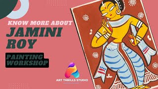 Know more about Jamini Roy and his paintings  Learn to draw  Day 2 [upl. by Sam]