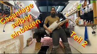 2 Gasanlage selber einbauen Auspuff und Tank einbauen [upl. by Anawed275]