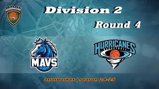 Atlasbasket  Div 2Round 4  MAVERICKS vs HURRICANES [upl. by Pfosi]