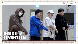 INSIDE SEVENTEEN SEVENTEEN CONCERT POWER OF LOVE UNIT DANCE PRACTICE BEHIND 1 [upl. by Yahc]