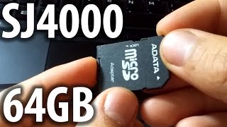 SJ4000 recording onto a 64GB MicroSDXC card [upl. by Bastien]