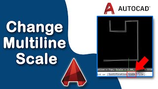 How to change the multiline scale in AutoCAD [upl. by Aldwon]