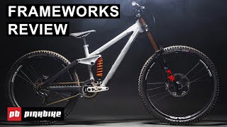 We Tested Neko Mulallys Boutique Frameworks DH Bike US Made World Cup Ready [upl. by Eimme522]