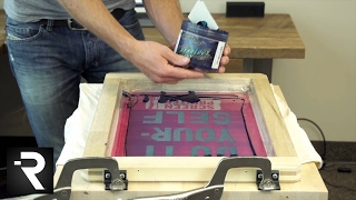 How To Screen Print w The DIY Hinge Press Without Using Screws [upl. by Norrie]