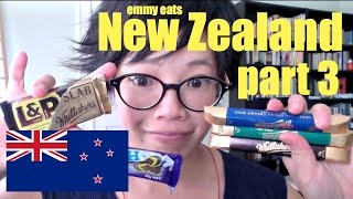 Emmy Eats New Zealand part 3  tasting more Kiwi sweets [upl. by Airyt]