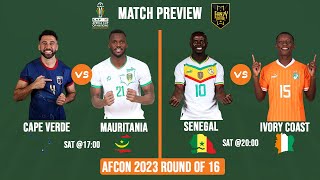 AFCON 2023 Ivory Coast Gets a Redemption Shot Against Senegal Cape Verde Dominates Mauritania [upl. by Drews]