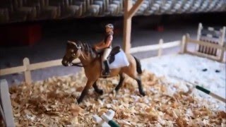 Schleich barn tour January 2016 Silver Star Stables part 1 [upl. by Akemihs]