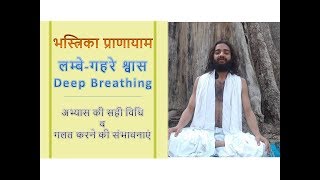 भस्त्रिका प्राणायाम  Deep Breathing  Right way to Practice by Nityanandam Shree [upl. by Ume]