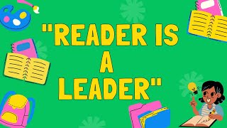 Speech Reader Is a Leader  2 minutes speech  Essay on Reader is a Leader [upl. by Eagle]