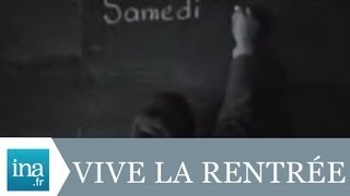 La rentrée des classes à Lyon  Archive vidéo INA [upl. by Ankney504]