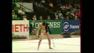 Miho YAMADA JPN clubs  1995 Vienna worlds AA [upl. by Yremrej]