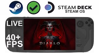 Diablo 4 Steam on Steam DeckOS in 800p 40Fps Live [upl. by Barcroft628]