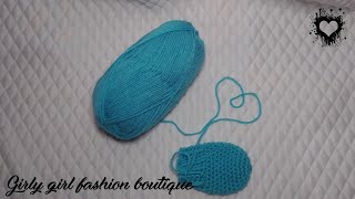 Mitaine de bébé au crochet facile sans pouce  Easy crochet baby mittens [upl. by Akimrehs]