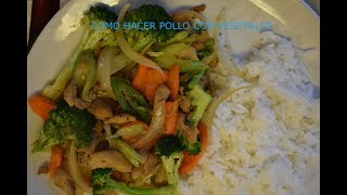 COMO HACER POLLO CON VEGETALES [upl. by Ecinahc598]