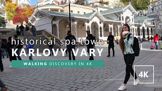 KARLOVY VARY 4K  Historical spa amp movie festival city [upl. by Elleyoj]