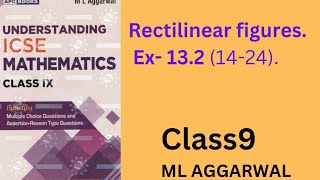 Rectilinear figures ex 1321424class9ml aggarwal [upl. by Feliks665]