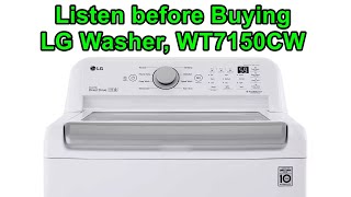 LG TopLoad Washer Model WT7150CW [upl. by Airdnal]