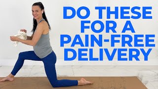 Pregnancy Exercises For A Positive Birth amp PainFree Delivery [upl. by Eisnil]