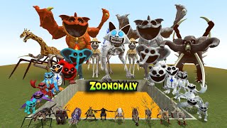 DESTROY ZOONOMALY MONSTER FAMILY amp FORGOTTEN SMILING CRITTERS in LAVA HOLE  Garrys Mod [upl. by Yttel490]