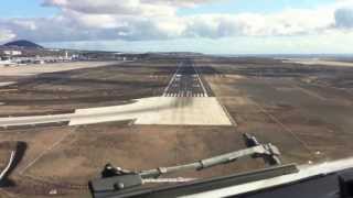 Captains View Landing at Reina Sofia TENERIFE in FULL HD [upl. by Oir]